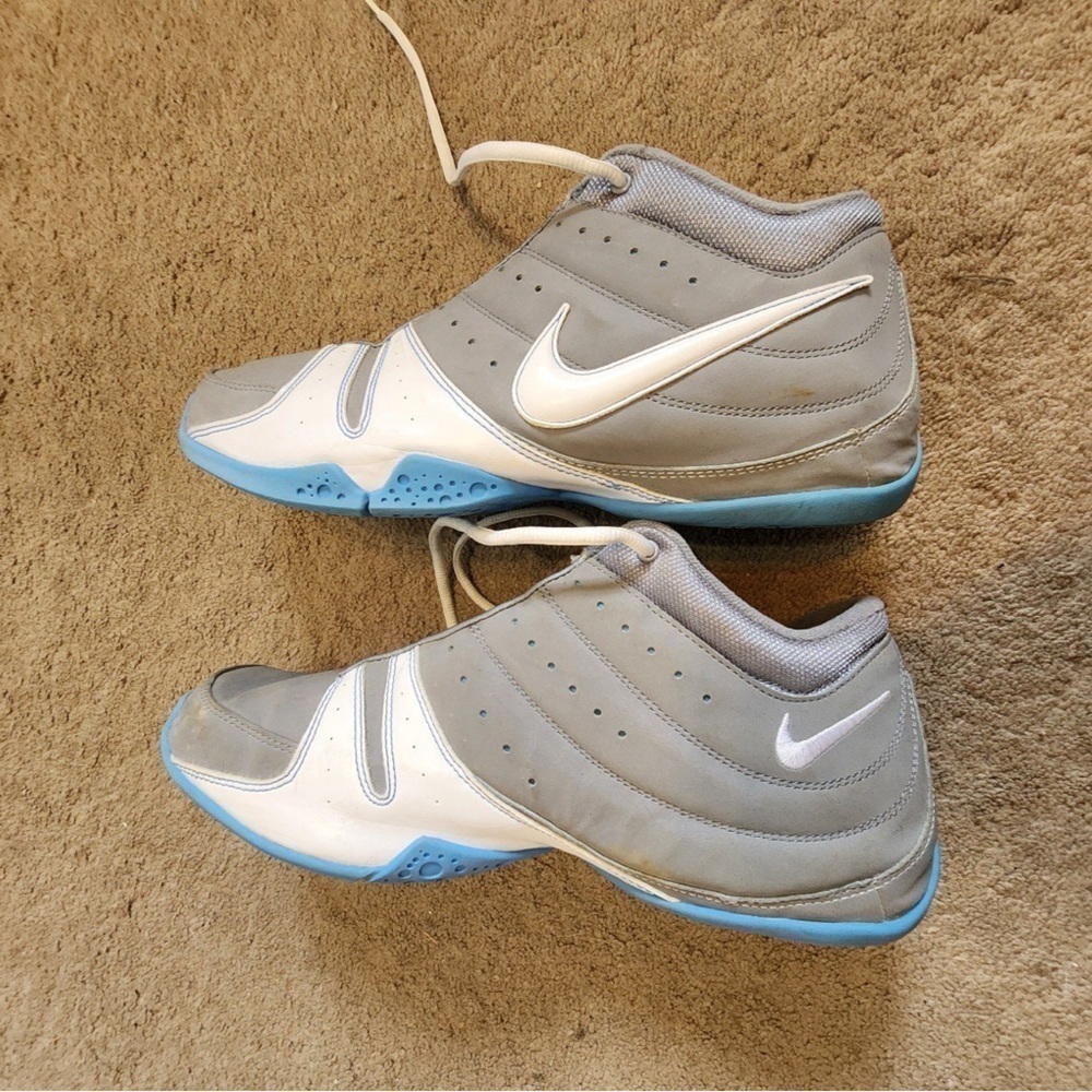 Nike zoom grey baby blue white 354185-013 size 11 2008